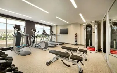 Fitness center at Embassy Suites By Hilton Oahu Kapolei.