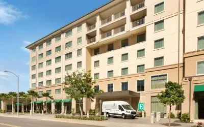 Hotel exterior at Embassy Suites By Hilton Oahu Kapolei.
