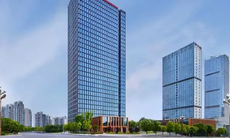 Hotel exterior at Hilton Garden Inn Chongqing Yubei Central Park.