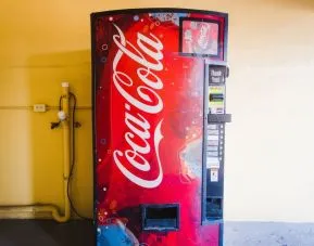 Vending machine at Express Inn Gulf Bank.