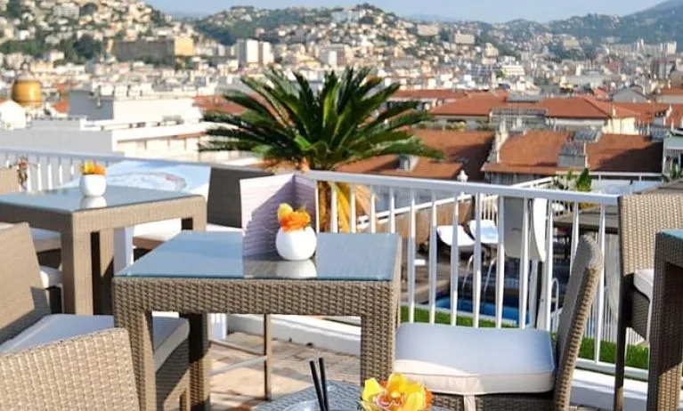 Rooftop bar and dining available at Splendid Hotel & Spa Nice.