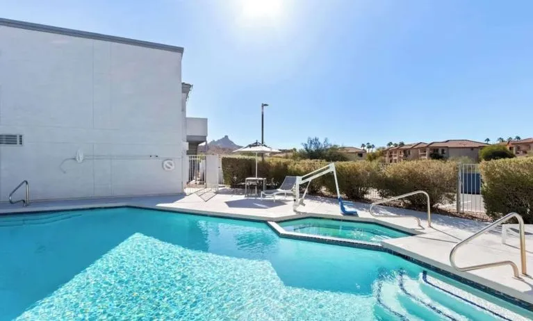 Refreshing outdoor pool at Spark By Hilton Fountain Hills Scottsdale.