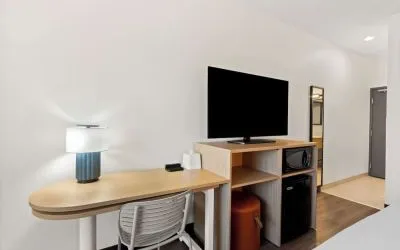 TV and work desk at Spark By Hilton Fountain Hills Scottsdale.