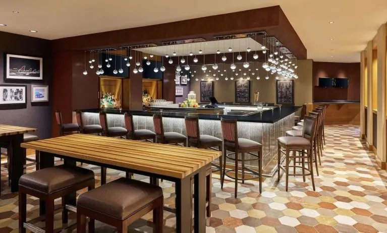 Hotel bar at DoubleTree By Hilton Houston Intercontinental Airport.