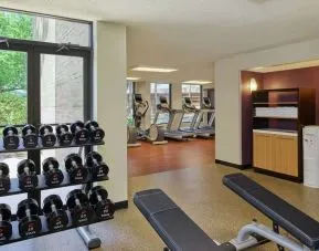 Fitness center at DoubleTree By Hilton Houston Intercontinental Airport.
