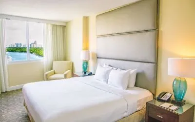 Day use room at GALLERYone - A DoubleTree Suites By Hilton Hotel.