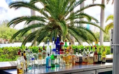 Hotel bar at GALLERYone - A DoubleTree Suites By Hilton Hotel.