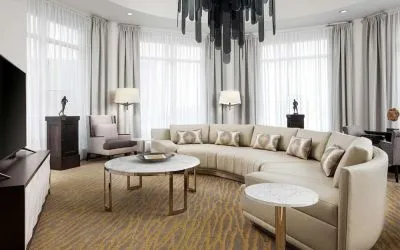 Lounge area at The Inn At Penn, A Hilton Hotel.