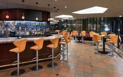 Hotel bar at DoubleTree By Hilton Philadelphia Center City.