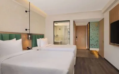 Day use room at Hilton Garden Inn Surat City Centre.