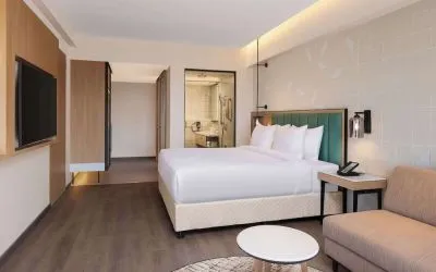 Day use room at Hilton Garden Inn Surat City Centre.