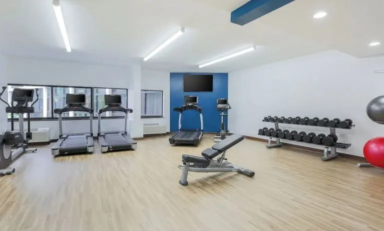 Gym at Four Points By Sheraton San Diego.