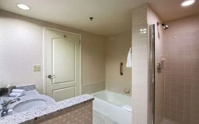 Day use room at Hilton Chicago/Oak Brook Suites.