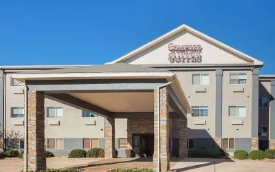 Hotel exterior at Comfort Suites Lewisville.