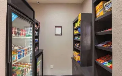 Snack bar at Comfort Suites Lewisville.