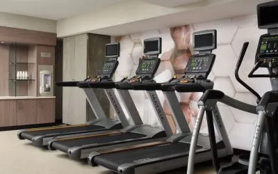 Gym at SpringHill Suites By Marriott Milpitas.