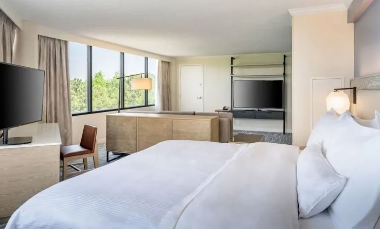Guest room with living room at Westin Atlanta Airport Hotel.