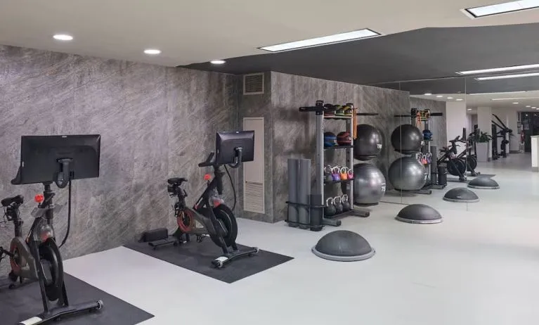 Well-equipped fitness center available at Westin Atlanta Airport Hotel.