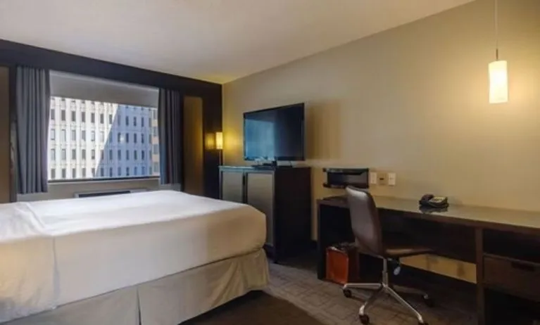 Day use room amenities at Arc The Hotel Ottawa.