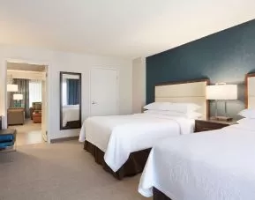 Twin bed available at Embassy Suites By Hilton Brea North Orange County.