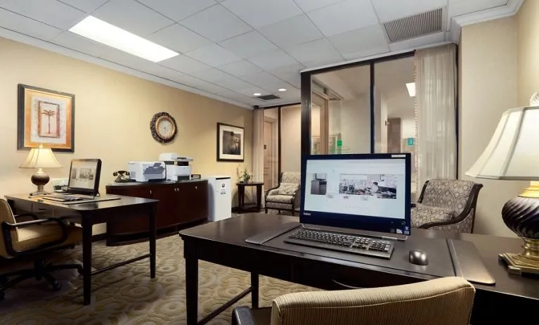 Business center available at Embassy Suites By Hilton Brea North Orange County.