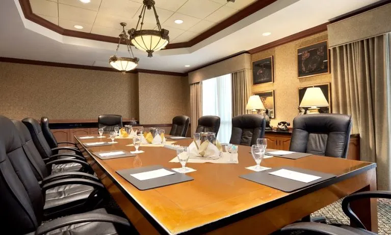 Professional meeting room at Embassy Suites By Hilton Brea North Orange County.