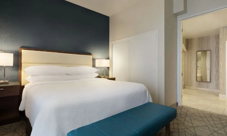 Day use room at Embassy Suites By Hilton Brea North Orange County.