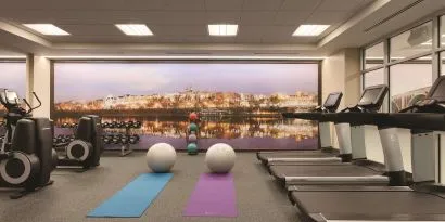 Fitness center available at Hyatt Place West End Georgetown.