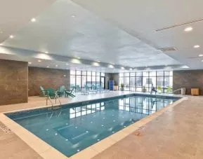 Relaxing indoor swimming pool at the Home2 Suites by Hilton Fairview/Allen.