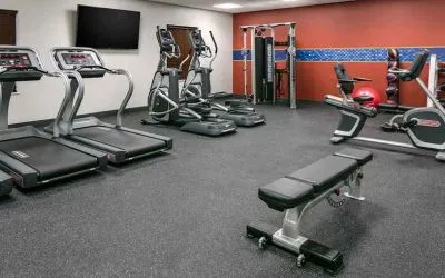 well equipped fitness center at Hampton Inn Wichita Northwest.