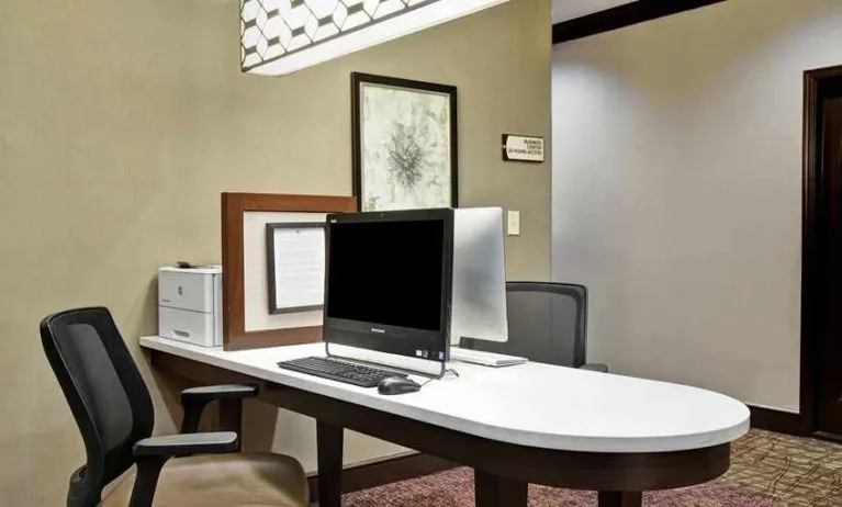 Well-equipped business center with desk and printer ideal at Homewood Suites by Hilton Atlanta-Galleria/Cumberland.