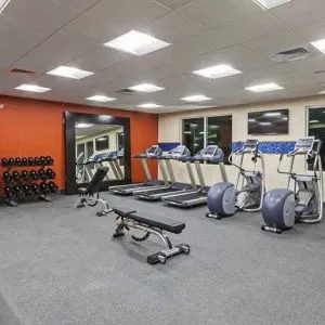 well-equipped fitness center at Hampton Inn Bulverde Texas Hill Country.