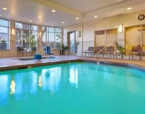 large indoor pool perfect for doing laps at Hilton Garden Inn Salt Lake City/Sandy.