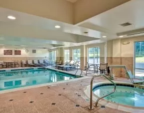Two indoor pools at the Homewood Suites by Hilton Bel Air.