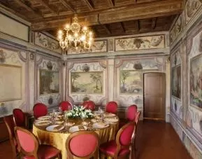 Hotel workspace in an elegant room at the Grand Hotel Villa Torretta Milan Sesto, Curio Collection.