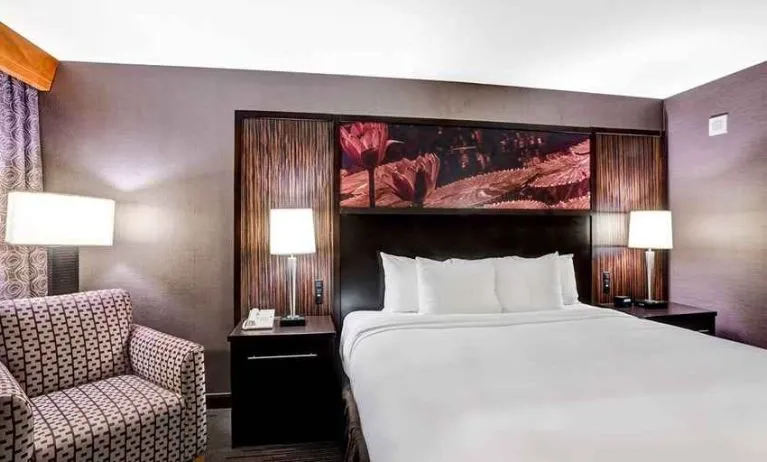 Beautiful king suite with lounge area at DoubleTree by Hilton Hotel Downtown Wilmington - Legal District.