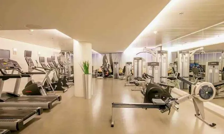 Fitness center at the DoubleTree by Hilton Amsterdam Centraal Station.