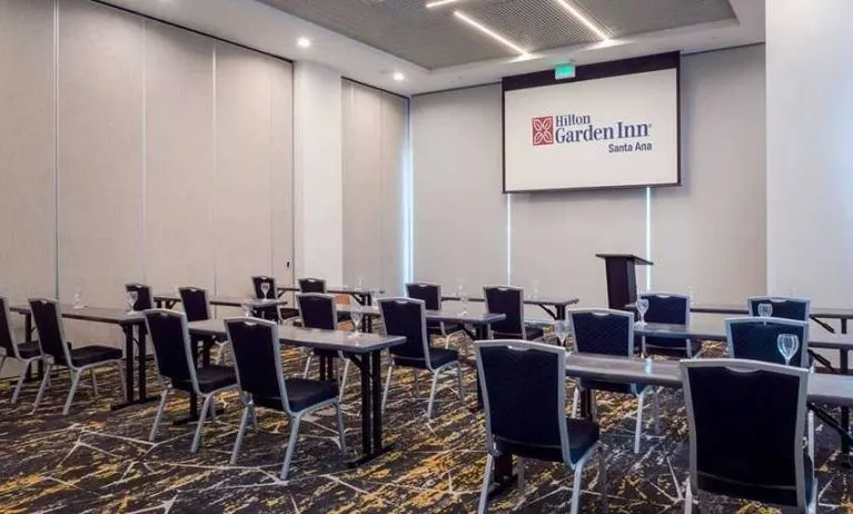 professional meeting room for business meetings and conferences at Hilton Garden Inn Santa Ana San Jose.