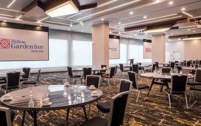 large conference room for all conference and business needs at Hilton Garden Inn Santa Ana San Jose.