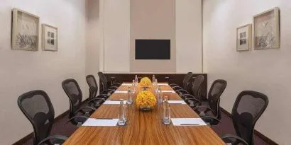Meeting room at the DoubleTree by Hilton Gurugram Baani Square.