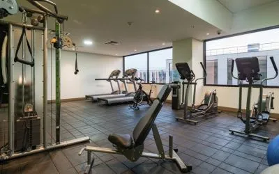 Fitness center at the Hampton by Hilton Bogota Airport.