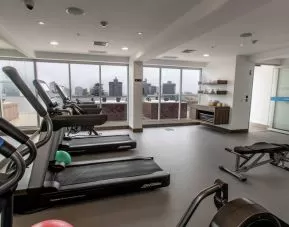 Fitness center at the Hampton by Hilton Lima San Isidro.
