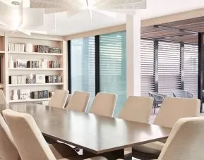 Bright meeting room at the AC Hotel By Marriott Pleasanton.
