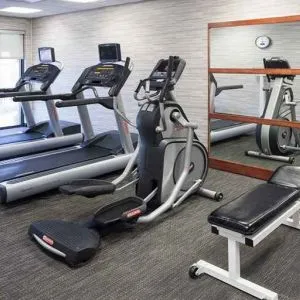 Fitness center available at Courtyard Miami Dolphin Mall.