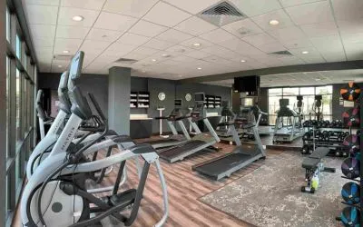 Fitness center at Holiday Inn & Suites Silicon Valley - Milpitas.