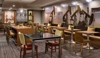 Hotel bar at Houston Marriott South At Hobby Airport.