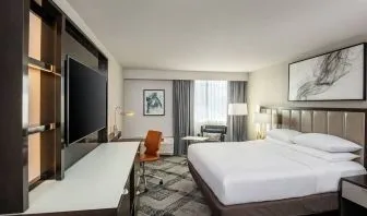 Day use room with work desk and natural light at DoubleTree By Hilton Washington DC North/Gaithersburg.