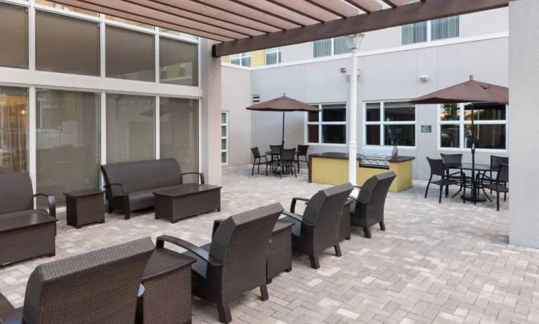 Patio at Residence Inn Fort Lauderdale Airport & Cruise Port.
