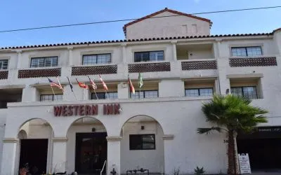 Hotel exterior at Western Inn.