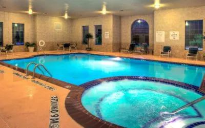 Refreshing indoor pool at Holiday Inn Express Granbury.